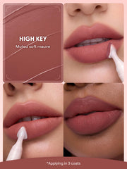 SHEGLAM triangle applicator close-up for precise lip lining and smooth coverage