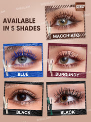 SHEGLAM mascara Macchiato curved brush closeup lifting and separating lashes visibly
