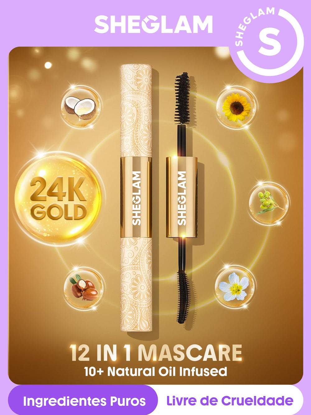 SHEGLAM wand close-up displaying precise brush for defined volume