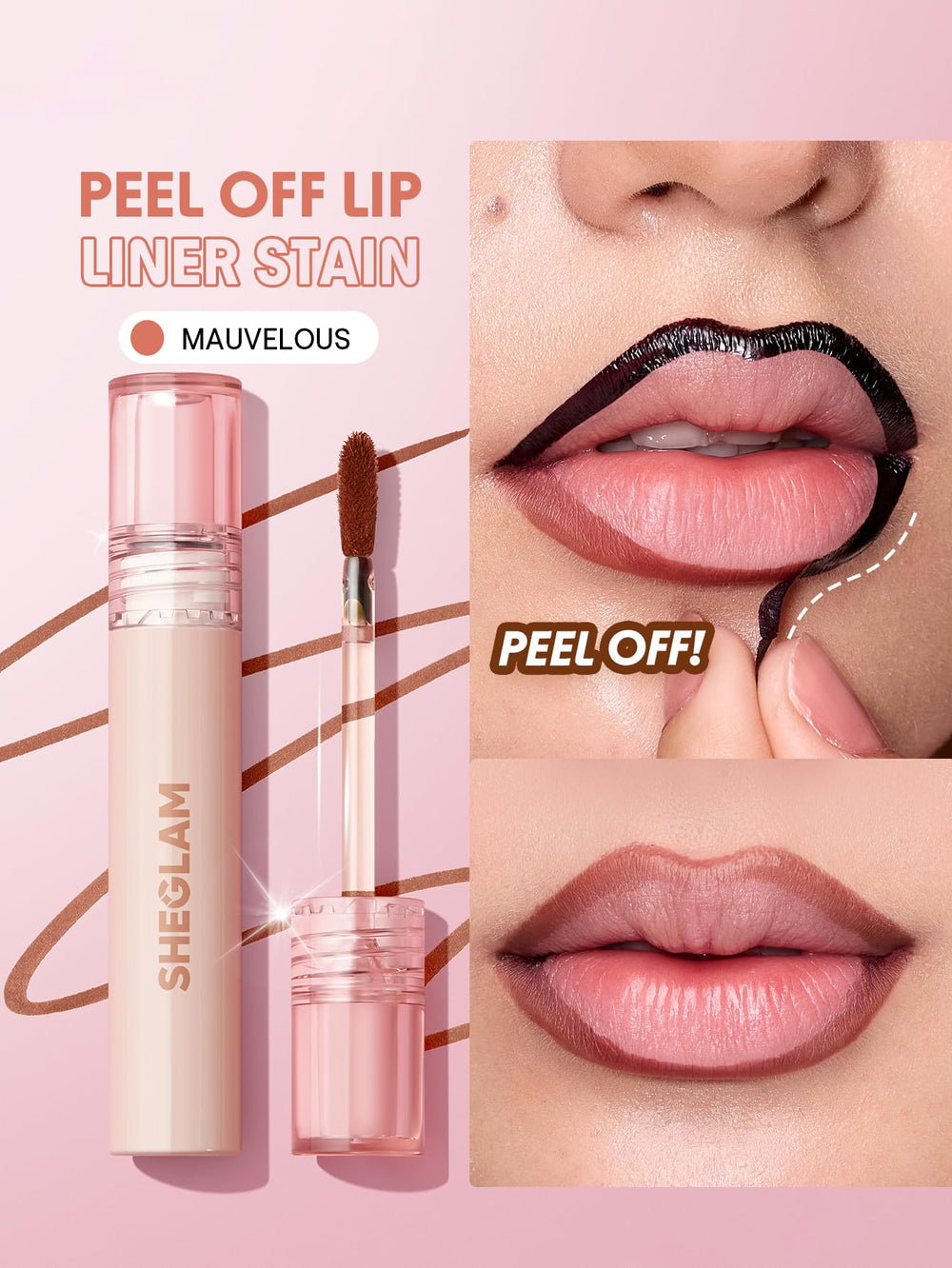SHEGLAM applicator tip close-up for precise liner application