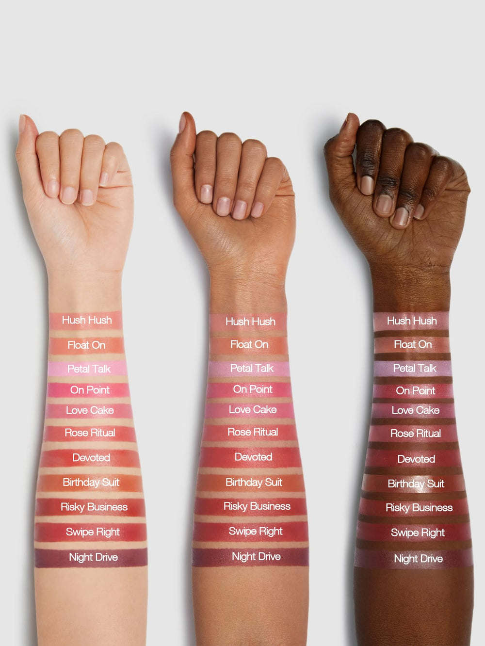 SHEGLAM Night Drive texture close-up drop showing smooth, lightweight formula
