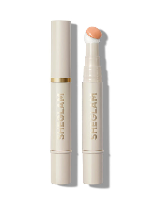 SHEGLAM front packaging showing peach concealer for easy identification and portability