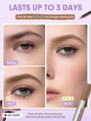 SHEGLAM brush applying gel for precise brow shaping