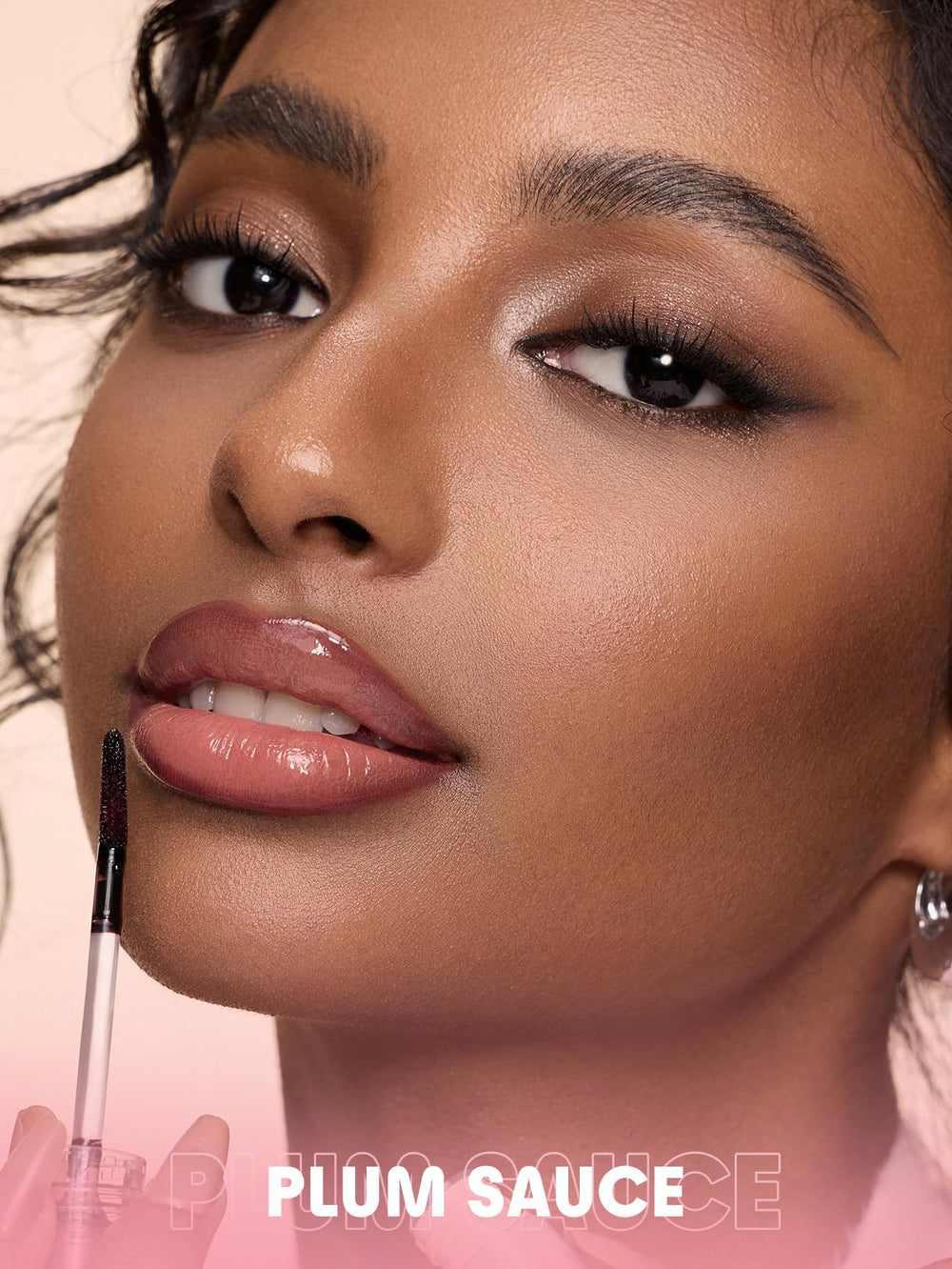 SHEGLAM Plum Sauce swatch stroke on skin highlighting true color