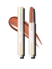 SHEGLAM solid lip gloss tube front view showing twist-up convenience and portability