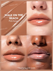 SHEGLAM swatch on forearm displays Walk on the Beach shade and rich color payoff