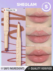 SHEGLAM dual-ended detail highlighting liner and lipstick for precise application