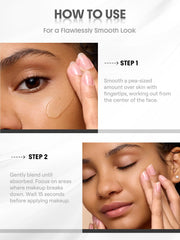SHEGLAM primer next to foundation showing layering compatibility benefit
