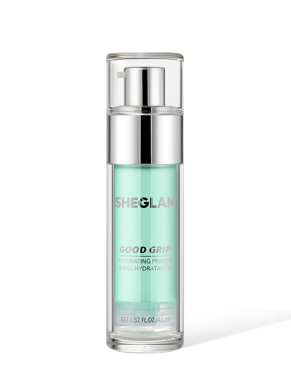 SHEGLAM primer front packaging showing product and branding benefits