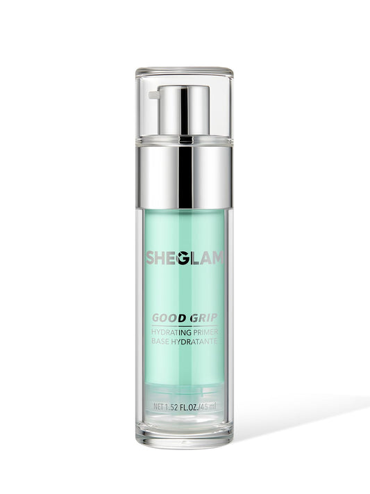 SHEGLAM primer front packaging showing product and branding benefits