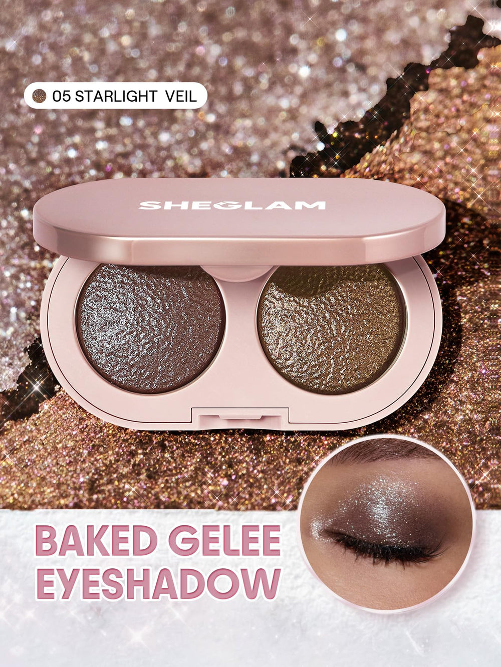 SHEGLAM open top view of both shades, displaying buildable contrast and finish