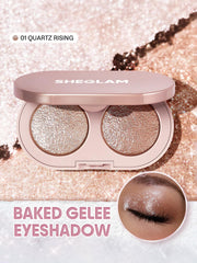 SHEGLAM texture swipe on arm demonstrating smooth blend and buildable glow