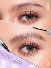 SHEGLAM taupe swatches on skin demonstrating blendable, neutral brow color