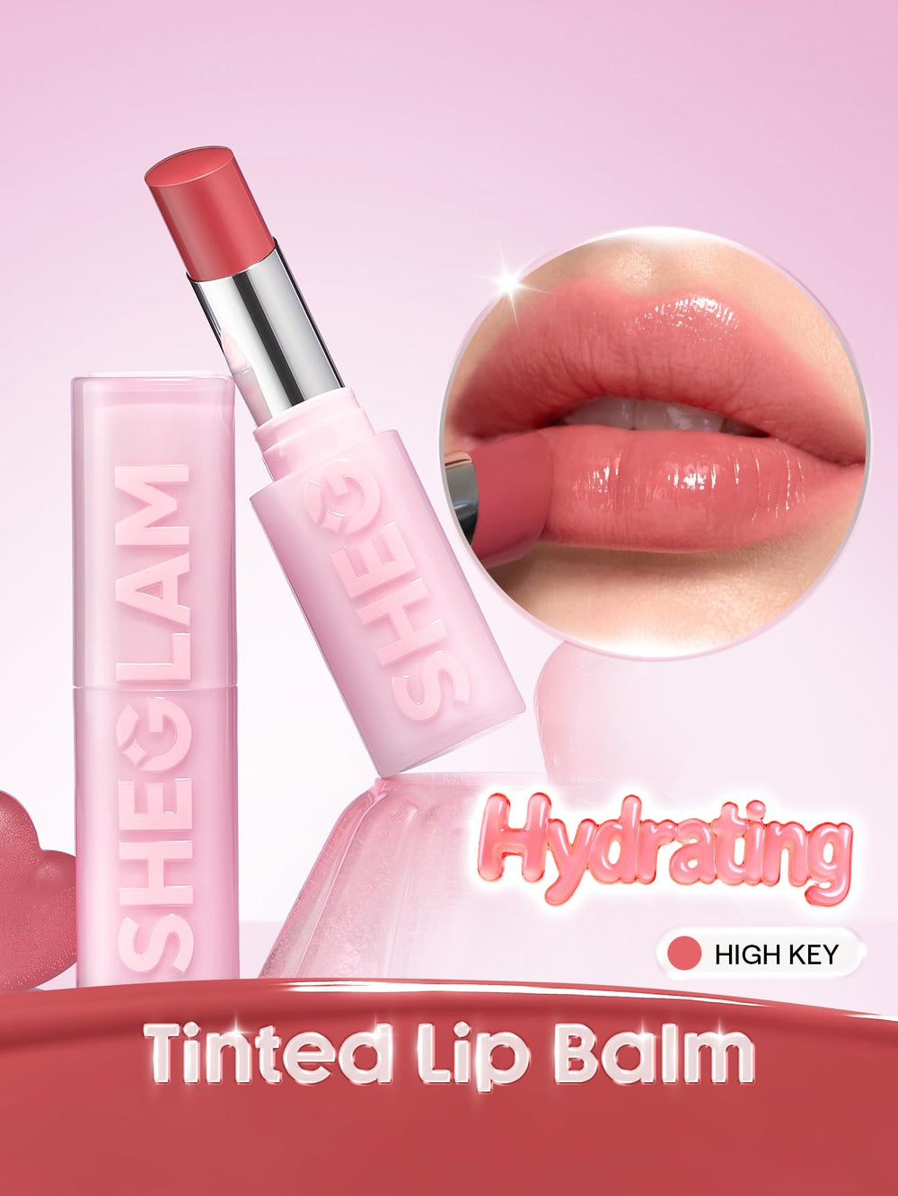 SHEGLAM applicator close-up showing smooth tip for precise, effortless application