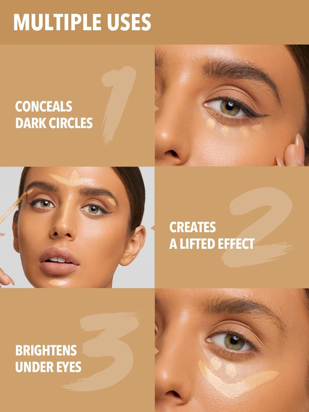 SHEGLAM swatches of Honey shade on arm showing true color match and neutralizing effect