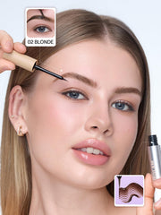 SHEGLAM peel-off action showing clean removal for crisp brow definition