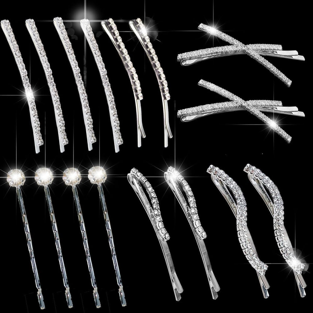 sheharuhi front view of silver clip set showing sleek design and secure hold