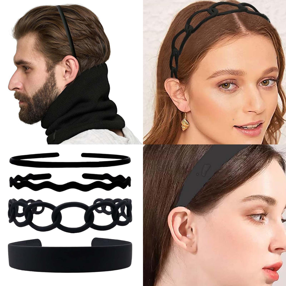 SHEHARUHI headband worn by woman demonstrating comfortable all-day hold
