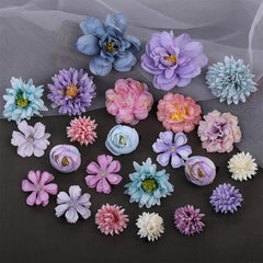 SHEHARUHI floral clips used in bridal hair demonstrating elegant finishing touch