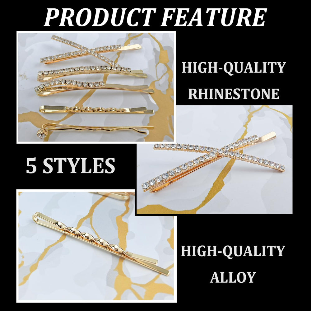 SHEHARUHI X-shaped clip macro showing faceted crystals and polished gold alloy shine