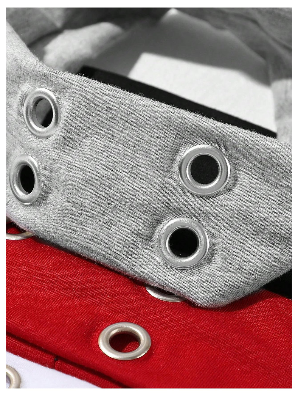 SHENHE close-up of metal eyelet detail highlights durability and edgy visual impact