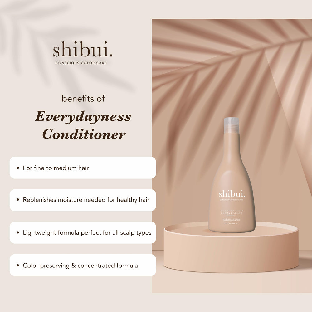 SHIBUI pump and label detail highlighting ingredients and everyday-use benefits