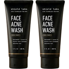 Shield front packaging showing two 5.1 oz bottles and benefits
