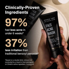 Shield pump dispensing cleanser demonstrating easy daily use benefit