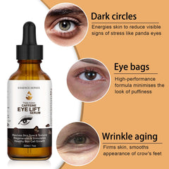 SHIFAKOU model applying serum under eye demonstrating easy layering under makeup