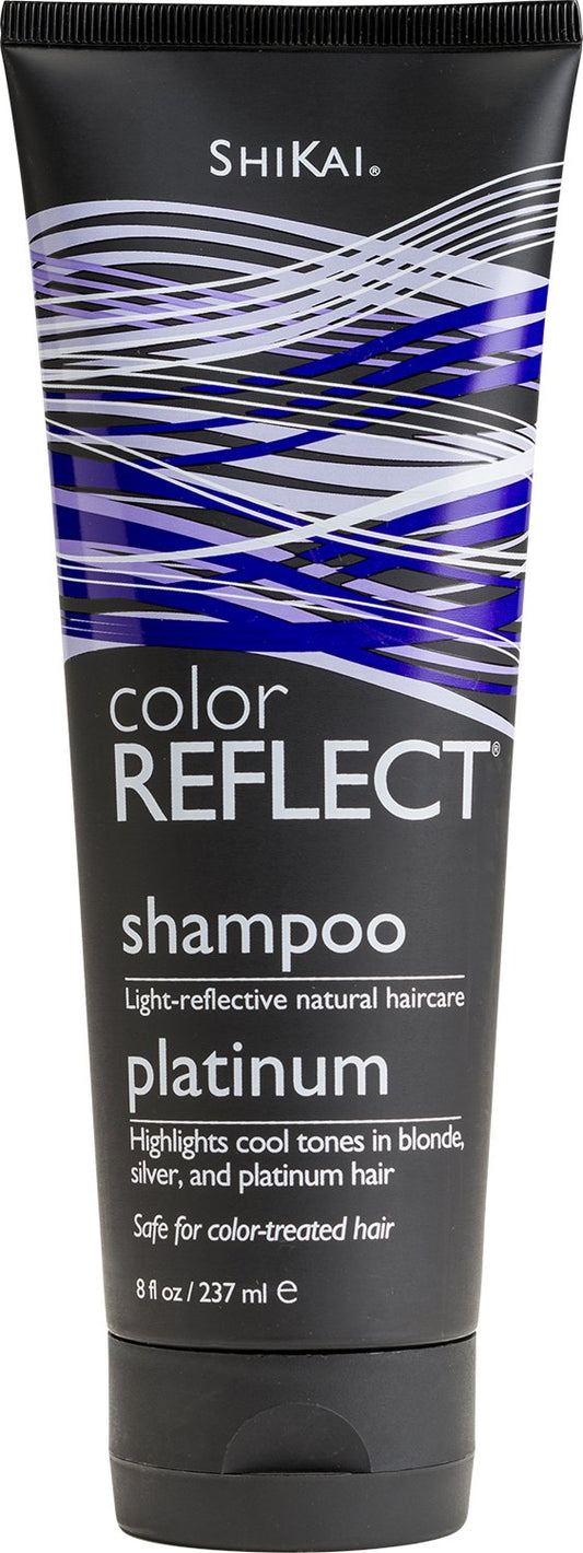 ShiKai front packaging of Color Reflect Platinum Shampoo showing label and bottle for cool tones