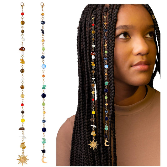 Shimmeroo sun charm front view showing colorful beads and playful accent