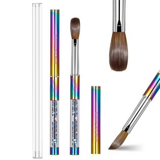 Shine Chance front view brush in tube showing protection and travel convenience