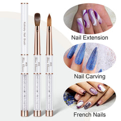 Shine Chance close-up of Kolinsky bristles demonstrating superior tip and control