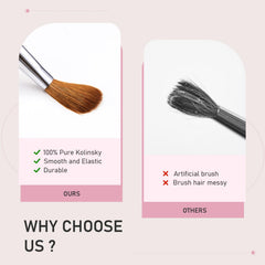 Shine Chance brush tip beside ruler to show size 10 scale and control advantage