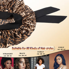 SHINEONME worn by model with curly hair reducing frizz overnight