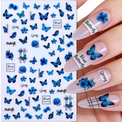 SHIQIXIANNV nail stickers applied on manicure showing quick styling benefit