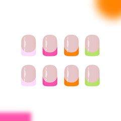 SHIQIXIANNV application step placing a press-on nail for quick DIY benefit