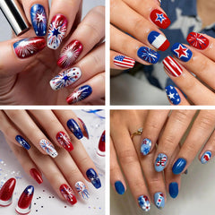 SHIQIXIANNV manicured hand at a summer party showcasing festive nails