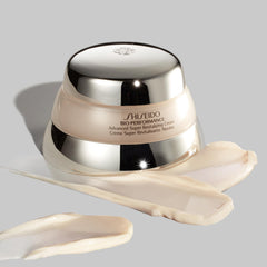 Shiseido lifestyle bathroom scene conveying ritual use and daily resilience