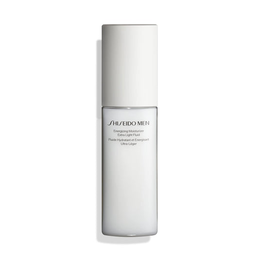 Shiseido bottle front view showing sleek packaging and brand benefit