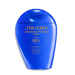 Shiseido front packaging showing clear SPF 60+ protection and bottle design