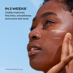 Shiseido lotion texture close-up illustrating lightweight, non-greasy finish