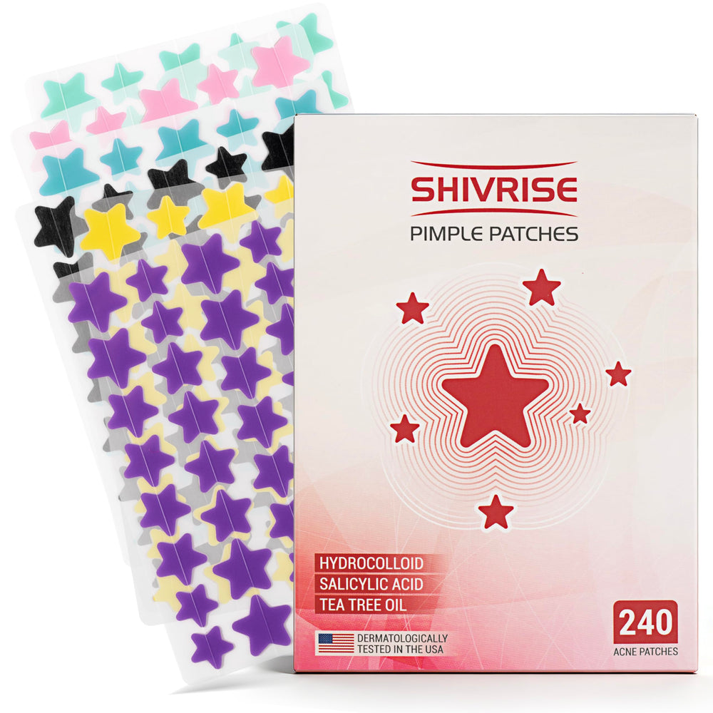 SHIVRISE hand holding patch showing scale and easy-apply benefit