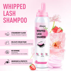 Shmian pump dispensing whipped foam demonstrating concentrated long-lasting bubbles