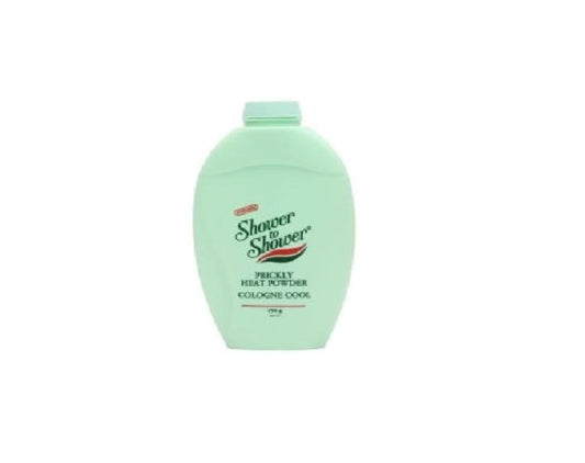 Shower To Shower front packaging showing 150g bottle and product name for clear identification and benefit
