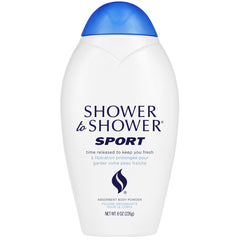 Shower To Shower front packaging showing product and benefit of freshness
