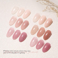 SHOYUM bottle close-up highlighting translucent pink shade and smooth application benefit