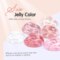 SHOYUM French nail art made with jelly gels demonstrating delicate tip control benefit