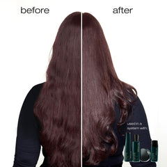shu uemura shampoo pour texture demonstrating creamy conditioning feel