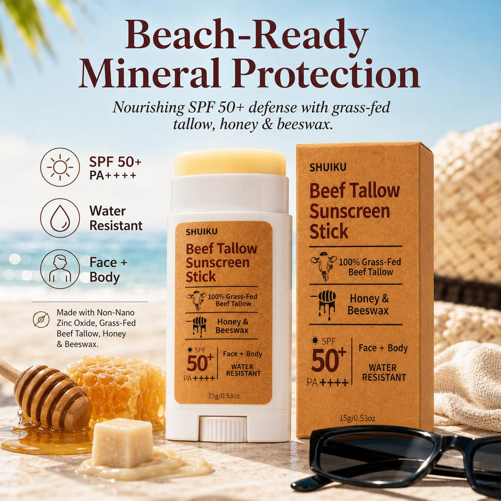SHUIKU sunscreen stick open and ready to apply for quick coverage